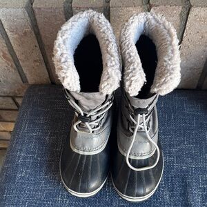 Sorel Black and Gray Winter Boots